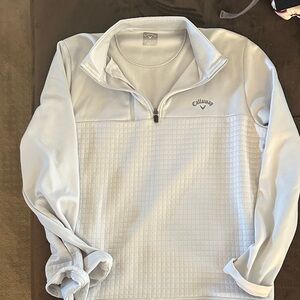 Callaway Light Grey Golf 1/4 Zip Performance Jacket